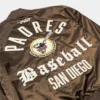 order San Diego Padres Original Brown Varsity Satin Jacket