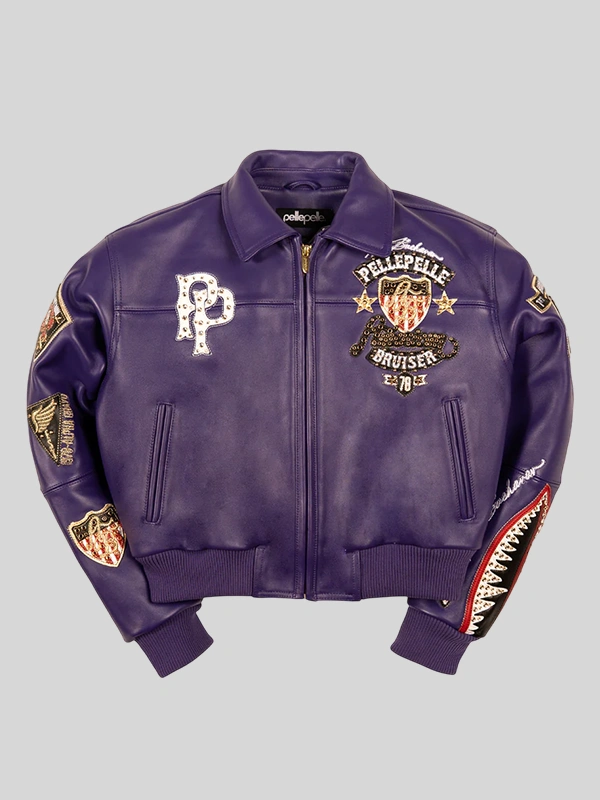 order now Pelle Pelle American Bruiser Womens Crop Jacket