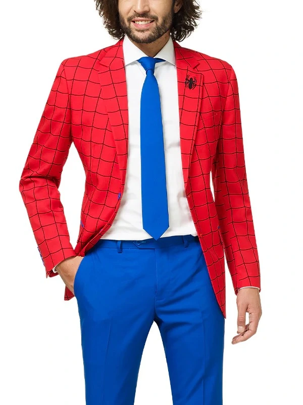 order now Spider Man Red Tuxedo Suit