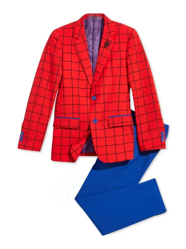 red superhero suit
