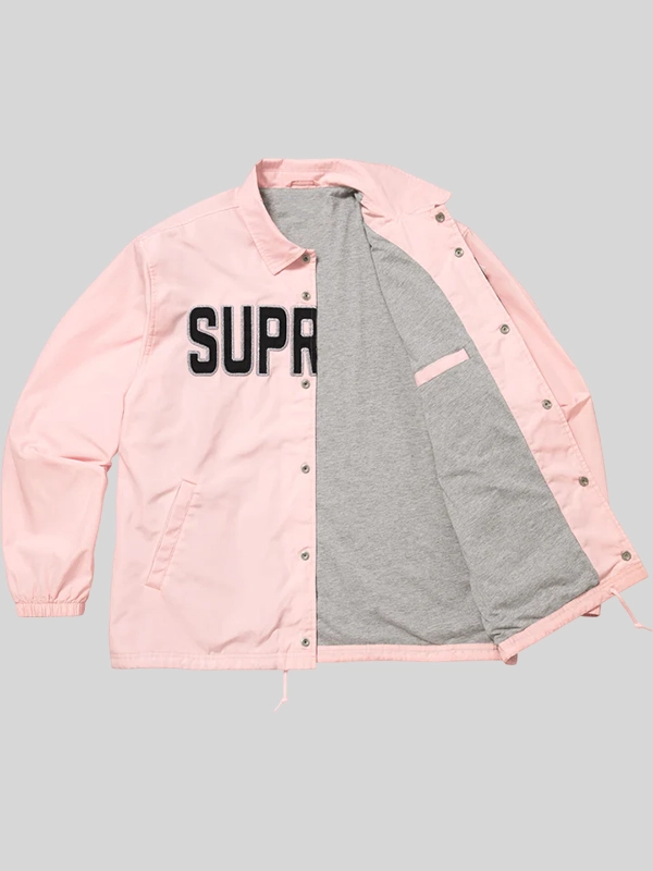 shop Supreme Spellout Coaches pink Jacket