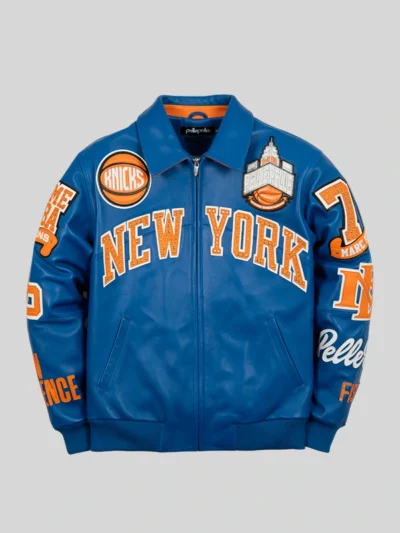shop now Pelle Pelle x FISLL For The City of Knicks Jacket
