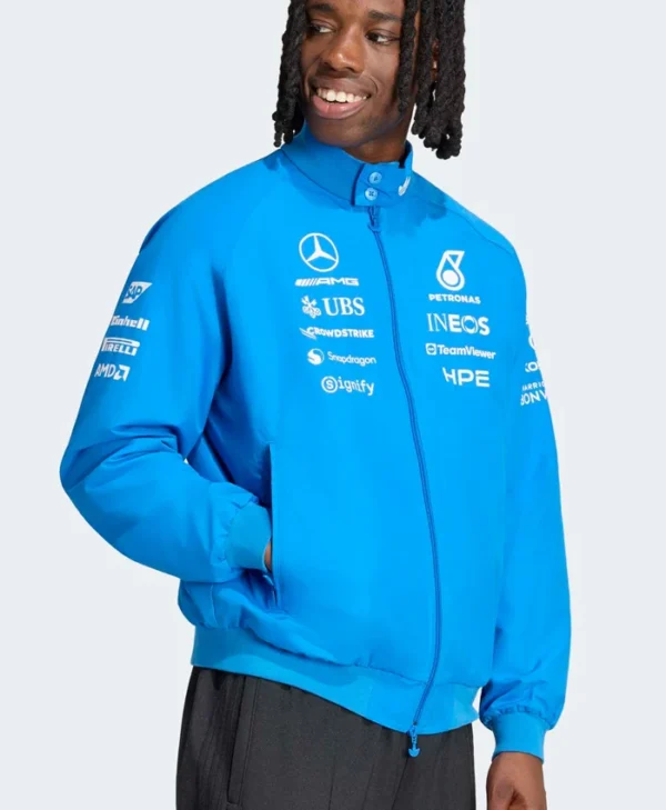 Adidas Mercedes-AMG Blue Wonder Team Harrington Jacket