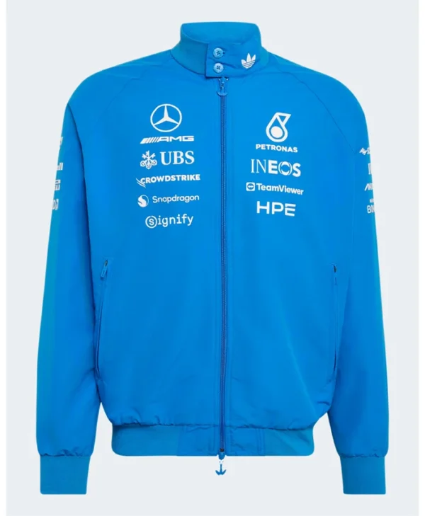 Adidas Mercedes-AMG Blue Wonder Team Harrington Jacket