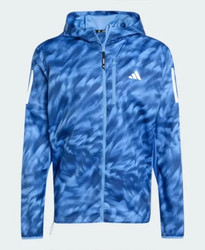 Adidas Own The Run Allover Print Jacket