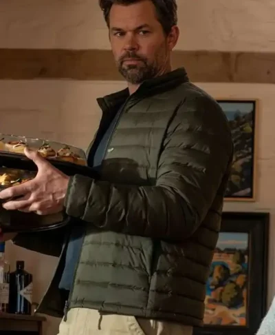 Andrew Rannells Miss You, Love You 2026 Green Puffer Jacket