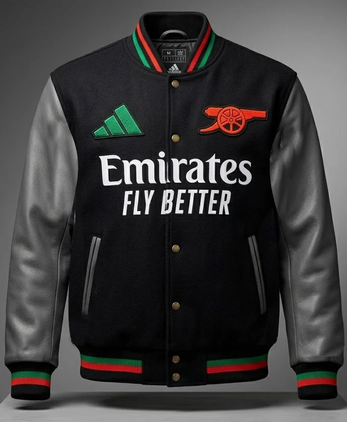 Arsenal x LABRUM adidas 2026 Leather Varsity Jacket