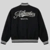 Authentic Black Varsity Jacket Mitchell & Ness