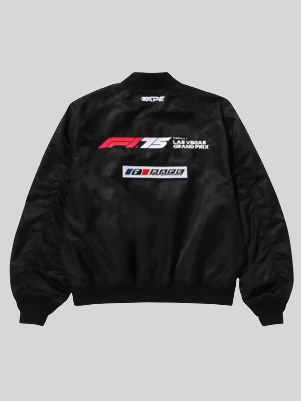 BAPE x F1LV Multi Logo Bomber Jacket