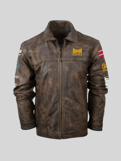 BBR World Finals 2026 Brown Leather Jacket