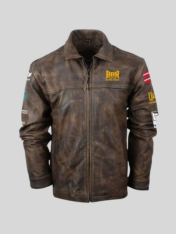 BBR World Finals 2026 Brown Leather Jacket