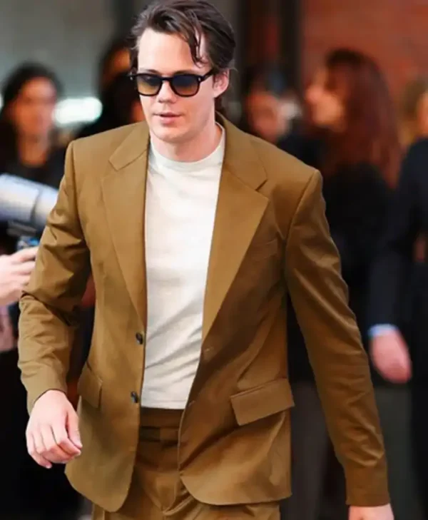 Bill Skarsgård NYC 2026 Blazer