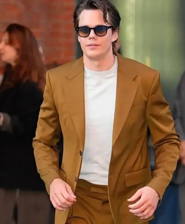 Bill Skarsgård NYC 2026 Blazer