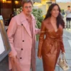 Brad Pitt Pink Trench Coat