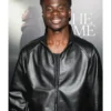 Bukayo Saka The Time Is Now Primer Black Leather Jacket