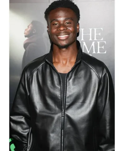 Bukayo Saka The Time Is Now Primer Black Leather Jacket