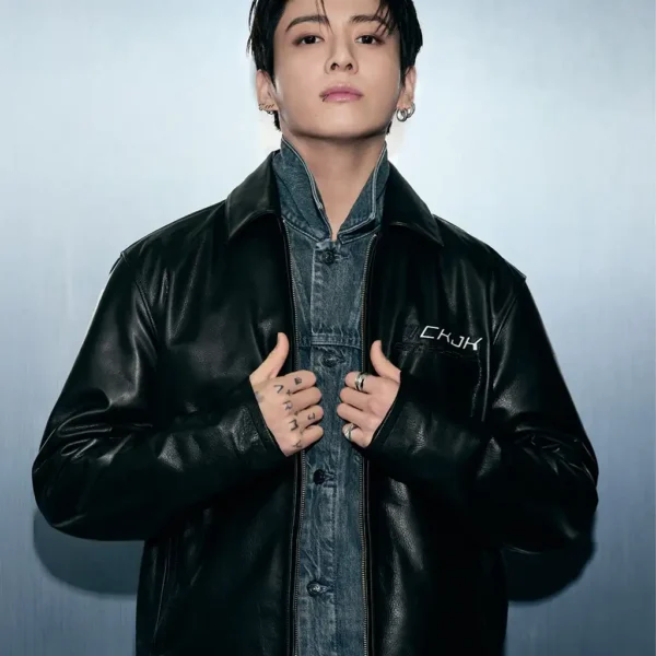 Calvinklein Jung Kook Leather Jacket