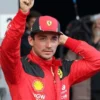Charles Leclerc Ferrari Red Hooded Jacket