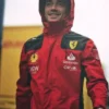 Charles Leclerc Ferrari Red Hooded Jacket