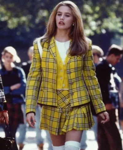 Cher Horowitz Yellow Plaid Blazer