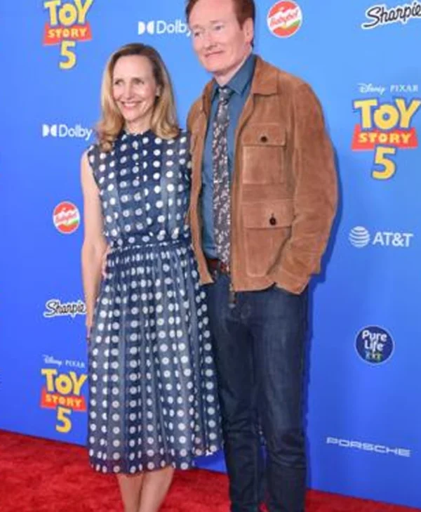 Conan O’Brien Toy Story 5 Premiere Suede Jacket