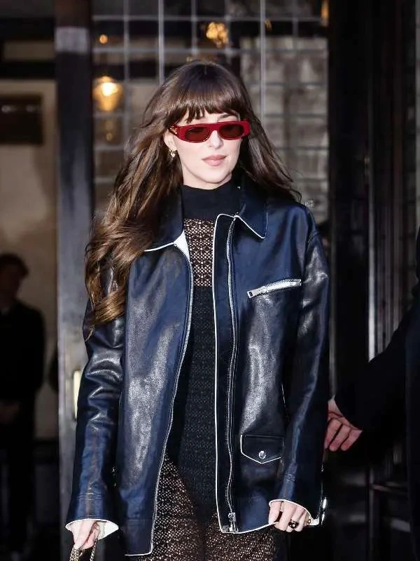 Dakota Johnson NYC Leather Jacket