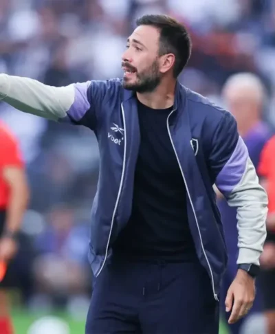 Davide Ancelott Navy & Beige Viet Track Jacket