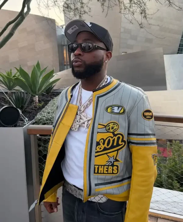 Davido FIFA 2026 Vanson Leather Jacket
