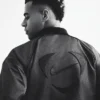 Désiré Doué Nike Atelier Black Leather Jacket