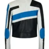 Dolce & Gabbana Blue Motorcycle Jacket