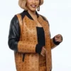 Ebony Wilder Nemesis MCM Leather Jacket