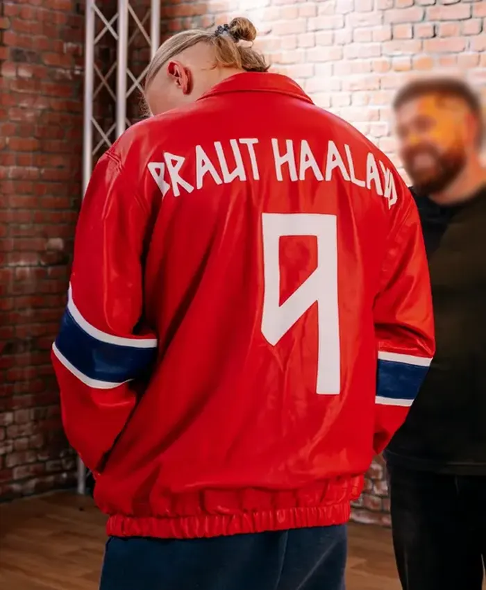 Erling Haaland Norway Leather Jacket