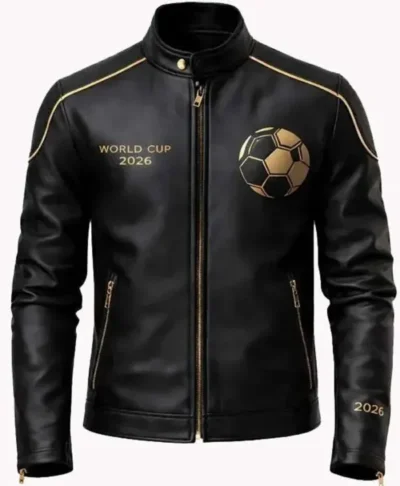 FIFA 2026 World Cup Black Leather Jacket