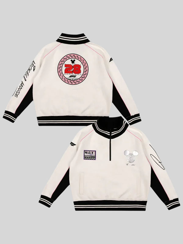Formula 1 X Disney 1-4 Zip Ivory Sweatshirt