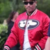 Future Louis Vuitton SS27 Red Varsity Jacket