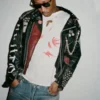 Future The Real Me Black Studded Leather Jacket