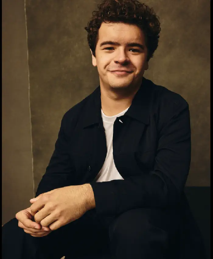 Gaten Matarazzo Pizza Movie 2026 Black Jacket