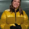 Ginger Zee GMA Yellow Puffer Jacket