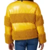 Ginger Zee GMA Yellow Puffer Jacket