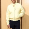 Gong Yoo Louis Vuitton SS27 Yellow Leather Jacket for sale