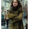 Haley Lu Richardson Ponies 2026 Fur Trim Suede Coat