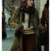 Haley Lu Richardson Ponies 2026 Fur Trim Suede Coat