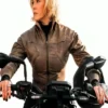 Hannah Waddingham Ride or Die Leather Jacket S01