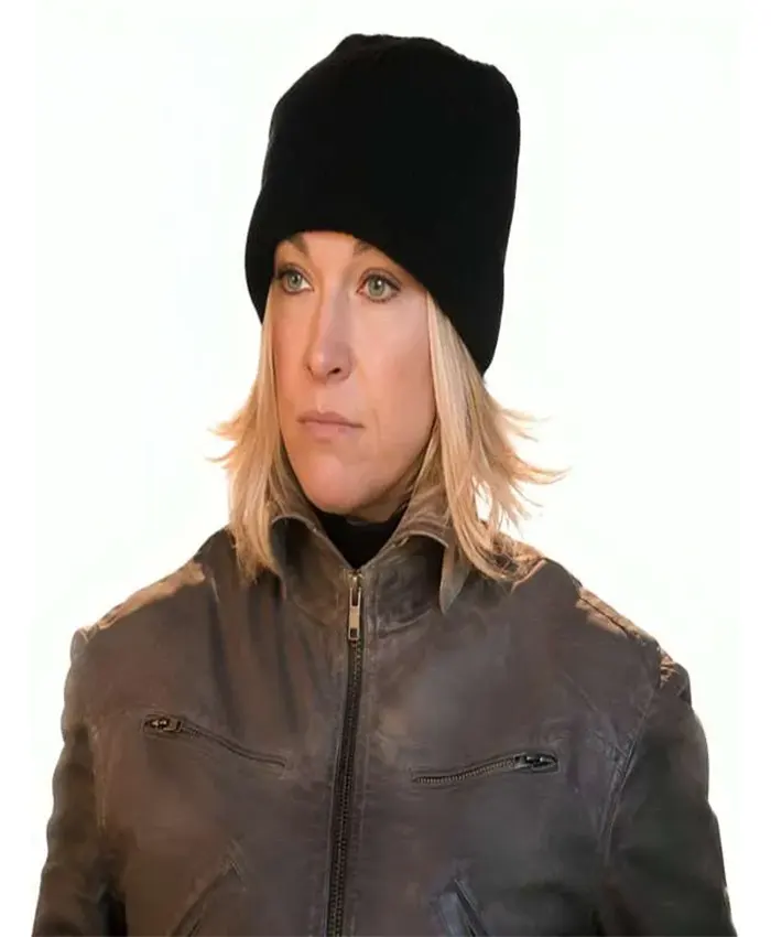 Hannah Waddingham Ride or Die Leather Jacket S01