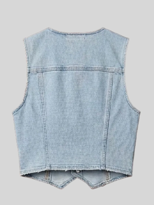 Hannah Wells Off Campus S01 Blue Vest