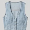 Hannah Wells Off Campus S01 Blue Vest