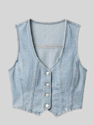 Hannah Wells Off Campus S01 Blue Vest