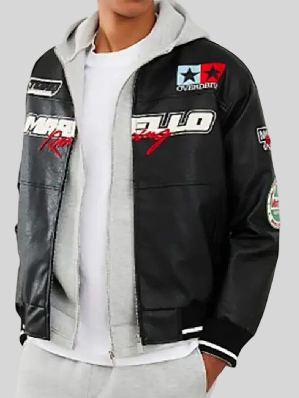 Harry Derbidge TOWIE Black Biker Leather Jacket