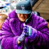 Hunter Goodman Colorado Rockies Purple Fur Coat