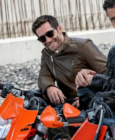 In The Grey 2026 Jake Gyllenhaal Leather Jacket